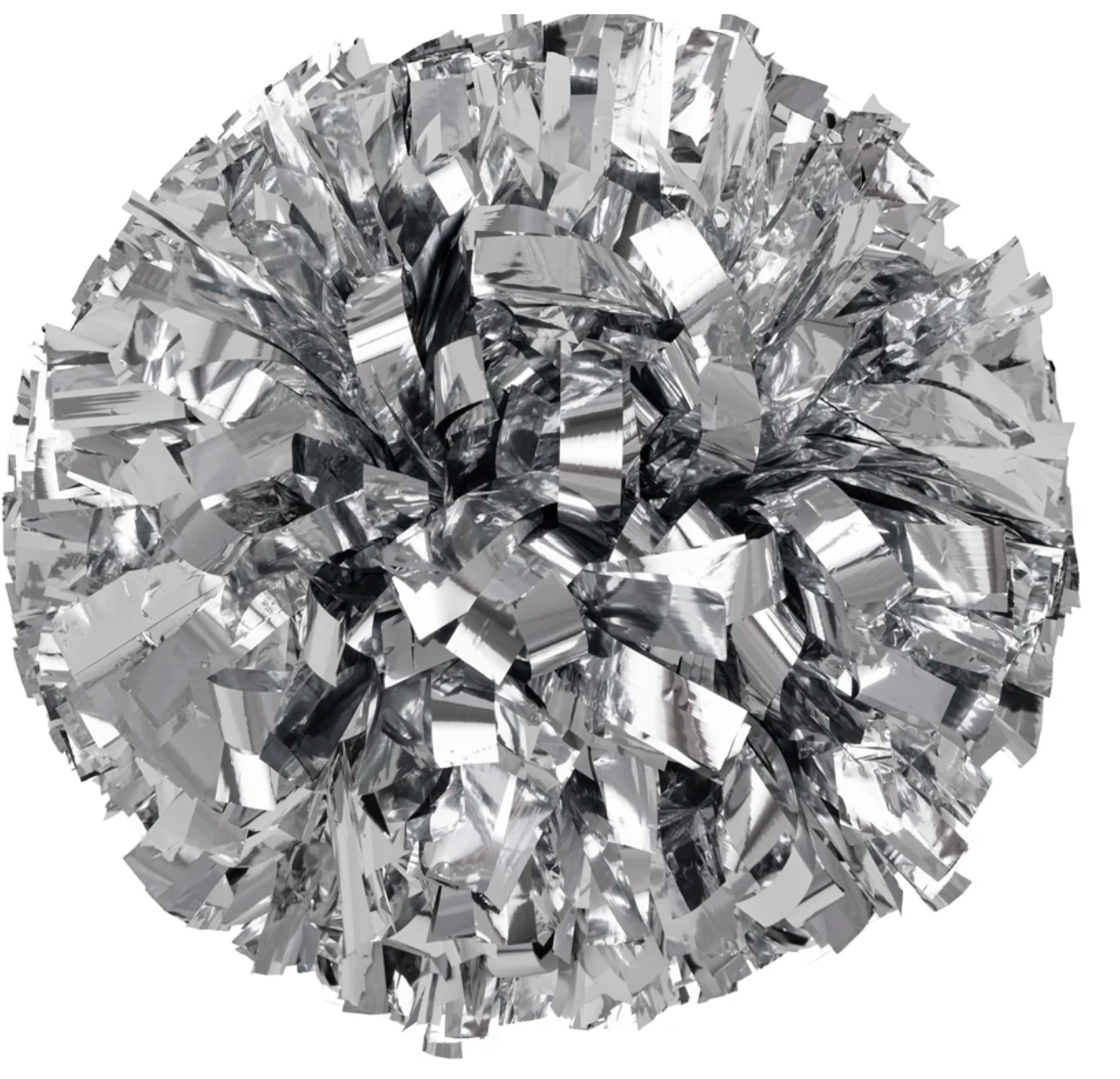 Silver/Maroon Poms Set (2 Poms)